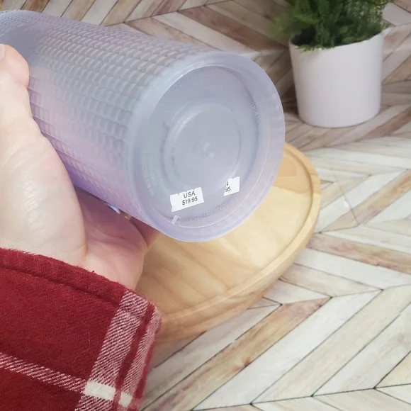 Starbucks Iridescent Grid Cold Cup 24 oz 2022 - Picture 3 of 9